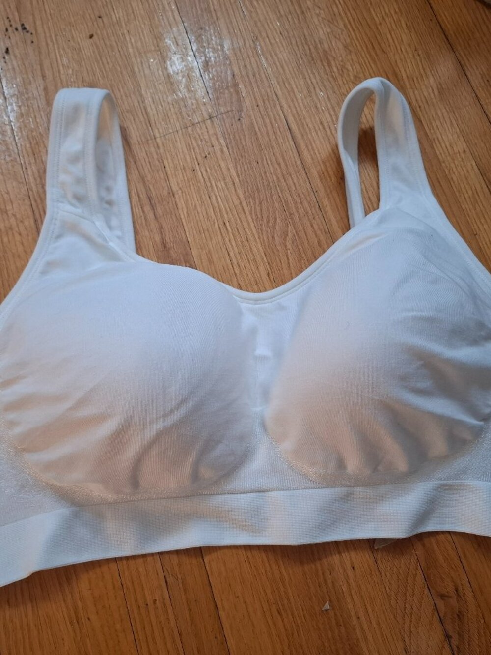 Truekind White Wireless Bra Large